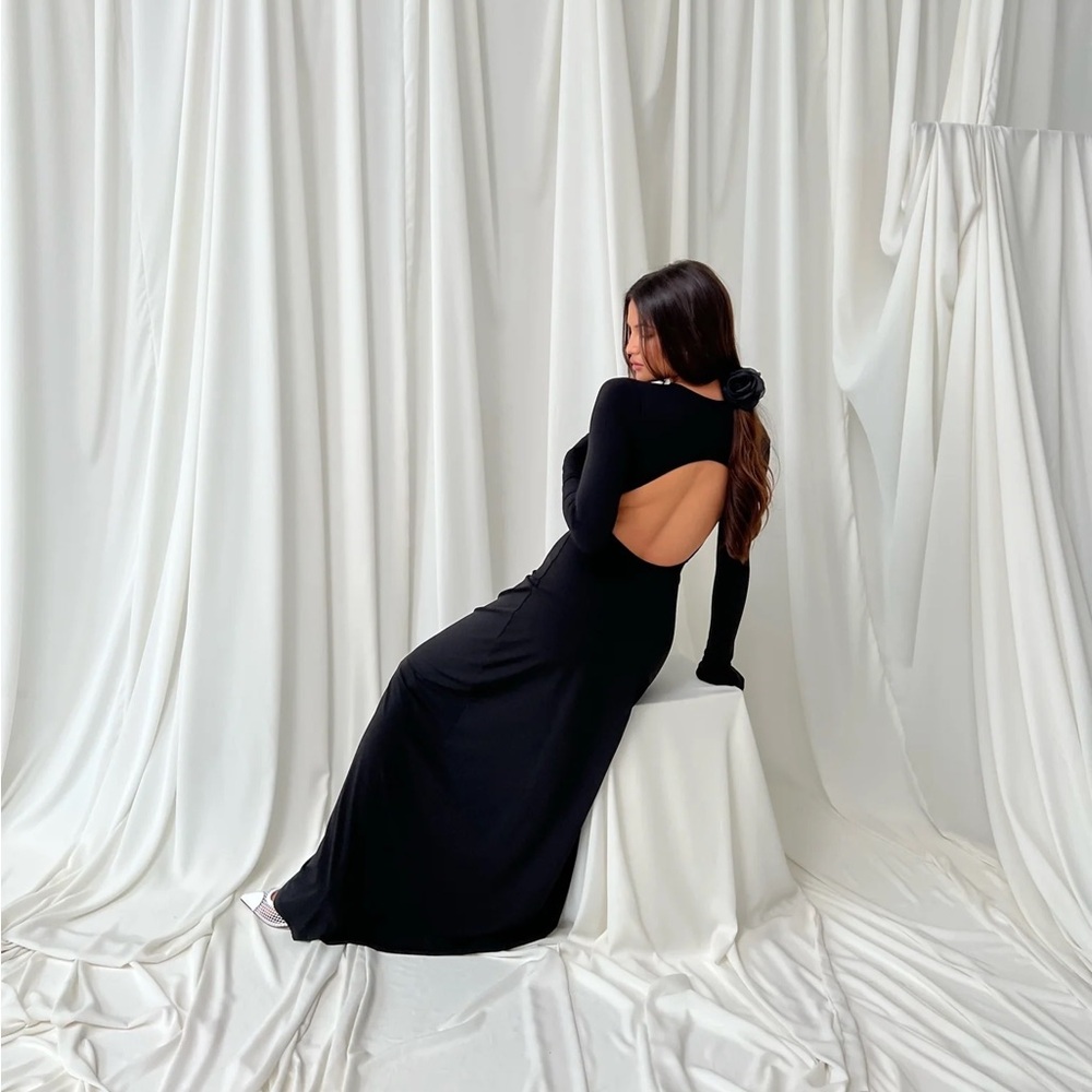 WeWoreWhat Open Back Midi Dress